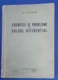 myh 35s - A Saichin - Exercitii si probleme de calcul diferential - ed 1958