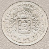 Cumpara ieftin 794 India Portugheza ⅛ Rupia 1881 Lu&iacute;z I (Calcutta mint) km 309 argint, Asia