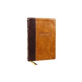 Kjv, Center-Column Reference Bible with Apocrypha, Leathersoft, Brown, 73,000 Cross-References, Red Letter, Comfort Print: King James Version: King Ja