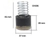 Supapa de schimb cu arc pentru supapa de sens la cap compresor CH106 Mod.29 27x19.5mm N