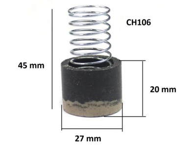 Supapa de schimb cu arc pentru supapa de sens la cap compresor CH106 Mod.29 27x19.5mm N foto