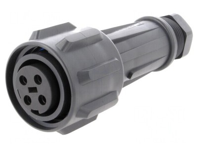 Conector Circular Mufă Mamă 4 PIN Filet Interior Rotire foto