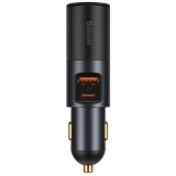 Incarcator auto, Baseus, USB C, 120 W, Gri inchis