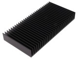 Radiator extrudat cu aripioare negru 100x200x25mm