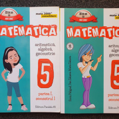 MATEMATICA CONSOLIDARE ARITMETICA ALGEBRA GEOMETRIE CLASA V-A Zaharia 2 vol 2016