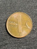 Moneda 1rappen 1958 Elveția