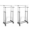 vidaXL Cuiere de haine reglabile, 2 buc., 2 bare suspendate 270182