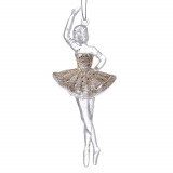 Set 6 ornamente brad Ballerina 6 x 14 cm, Iliadis Alexandros