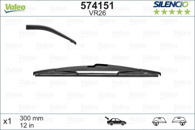 VALEO 574151 SILENCIO REAR lamela stergator foto