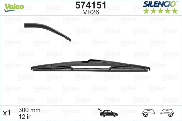 VALEO 574151 SILENCIO REAR lamela stergator