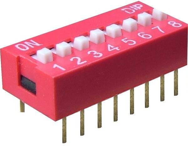 Intrerupator DIP, 8 sectiuni - 125706