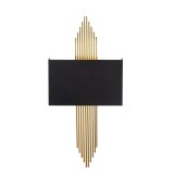 Cumpara ieftin Aplica de perete Wave, Negru/Auriu