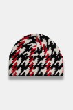 Perfect Moment căciulă Houndstooth culoarea alb, de lana, U8000168