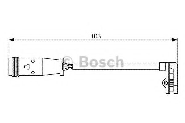 Senzor de avertizare,uzura placute de frana MERCEDES VITO caroserie (W447) (2014 - 2016) BOSCH 1 987 473 037