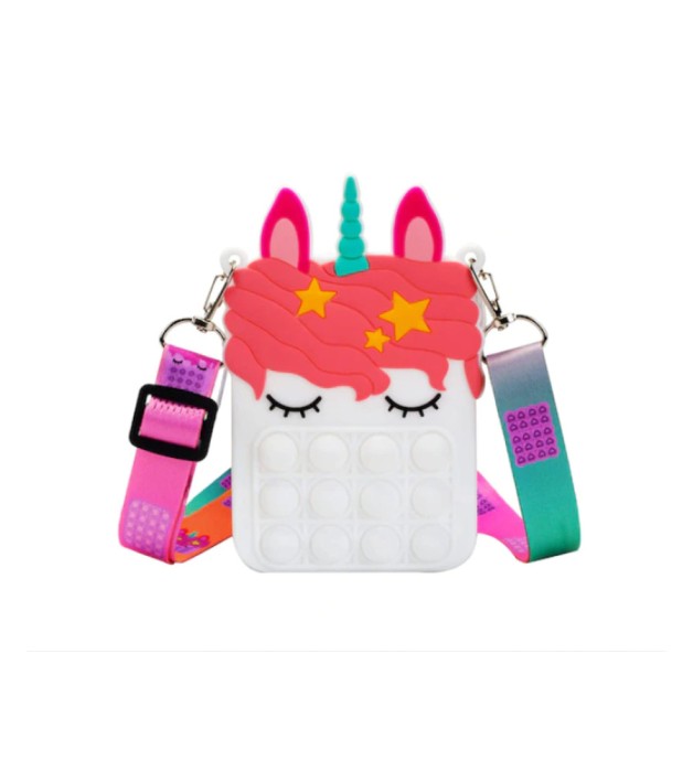 Geantuta Pop IT, model Unicorn 13.6 x 8.6 x 4 cm-Culoare Alb