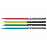 Cumpara ieftin Set 72 Creioane Daco Udi, cu Radiera, Corp Diverse Culori