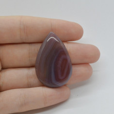 Cabochon agat botswana portocaliu 38x25x6mm c104