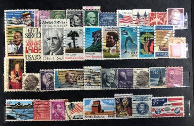 6032 - lot timbre SUA foto