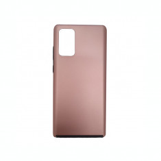 Husa SAMSUNG Galaxy S7 Edge ? 360 Grade Colored (Fata Silicon/Spate Plastic) Roz-Auriu foto