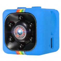 Mini Camera Spion iUni SQ11, Full HD 1080p, Audio Video, Night Vision, TV-Out, Blue foto