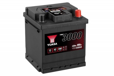Baterie Yuasa 12V 42AH/390A YBX3000 SMF (R+ Standard) 175x175x190 B13 (pornire) foto
