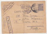 Bnk cp Carte postala - circulata 1943.- cenzura Chisinau 2 - marca fixa