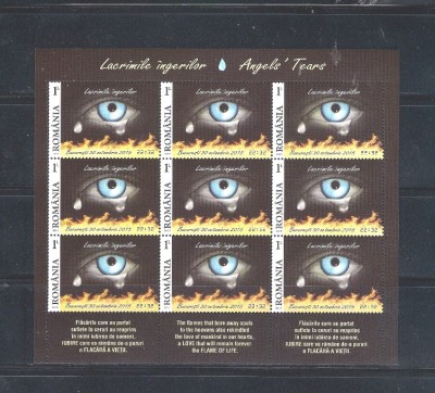 ROMANIA 2015 - LACRIMILE INGERILOR, MINICOALA, MNH - LP 2085a foto