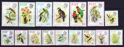 DB1 Fauna Pasari 1971 Fiji 16 v. MNH foto