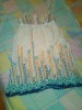 Rochie Vara Gravide Doc Subtire Bretele Reglabile Alba Imprimeuri Marimea L