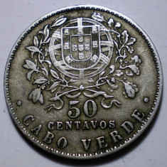 F.463 CAPUL VERDE CABO CAPE COLONIE PORTUGHEZA 50 CENTAVOS 1930