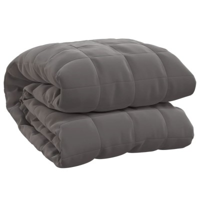 Patura grea, gri, 200x220 cm, 9 kg, material textil foto