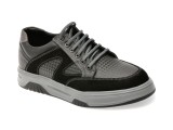 Pantofi sport OTTER negri, 1374, din piele naturala