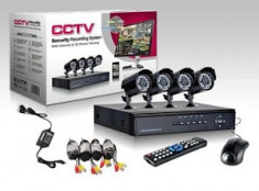 Sistem supraveghere CCTV kit DVR - 4 camere foto