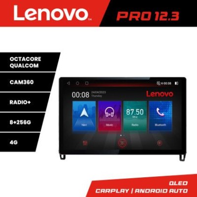 Navigatie Mitsubishi Eclipse Cross 2017- Lenovo PRO 8+256 12.3 inch qled android 4G DSP gps internet Kit-cross-eu CarStore Technology foto