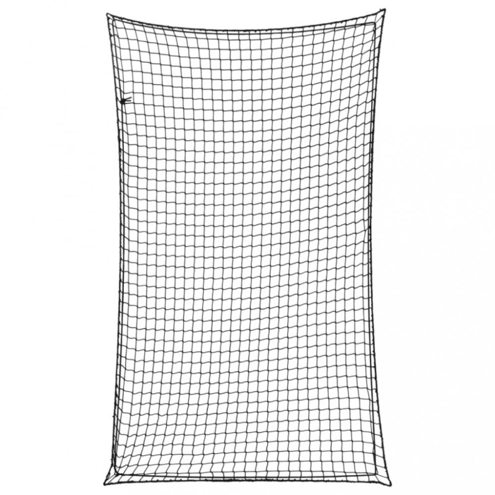 Plasă de remorcă cu funie elastică, negru, 2,5x1,5 m, PP