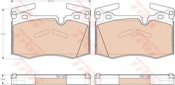 Set placute frana,frana disc MINI MINI (R56) (2006 - 2013) TRW GDB1948