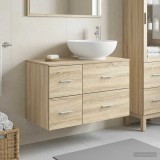 Cumpara ieftin Set dulap baie 2 buc. Stejar Sonoma 79,5 x 44,5 x 80 cm