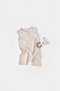 Salopeta fara maneci si pantaloni scurti - 100% bumbac organic - Stone, BabyCosy (Marime: 9-12 luni)