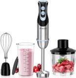 Blender/mixer Vertical FRESKO Profesional, 4 in 1,cu 3 accesorii, din Inox, Redus de la 360RON, 12