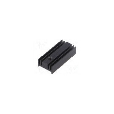 Radiator extrudat, aluminiu, 25.4mm x 12mm, neagra, STONECOLD - HS-112-25-PIN