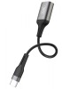 Cablu transfer date OTG XO NB201 USB-A - USB-C 15cm, Negru