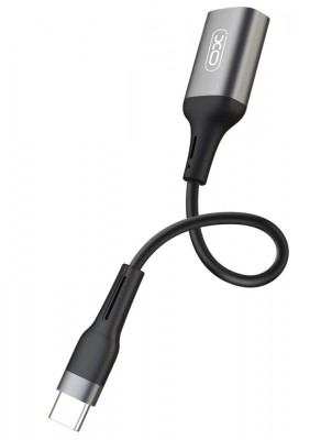 Cablu transfer date OTG XO NB201 USB-A - USB-C 15cm, Negru foto