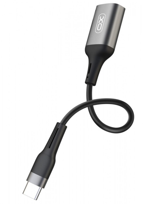 Cablu transfer date OTG XO NB201 USB-A - USB-C 15cm, Negru
