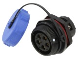Conector circular mamă 5 pini IP68 30A 500V WEIPU SP21
