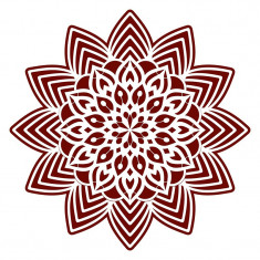 Sticker decorativ, Mandala, Maro, 60 cm, 7270ST-2 foto