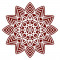 Sticker decorativ, Mandala, Maro, 60 cm, 7270ST-2