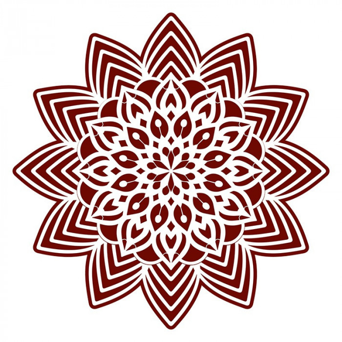 Sticker decorativ, Mandala, Maro, 60 cm, 7270ST-2