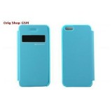 Husa Mercury EasyView Apple iPhone 5/5S SkyBlue Blister, Piele Ecologica