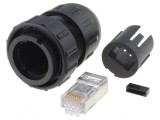 Mufă RJ45 Cat6 Ecranat IP67/IP68