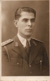 Fotografie Ofiter Regimentul 1 Grăniceri, cap onorific Carol II, Bucuresti Foto LUX 1939